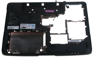 Acer Aspire 7520 notebook, bottom view