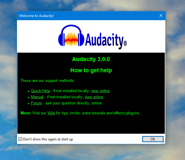 Audacity 3.0