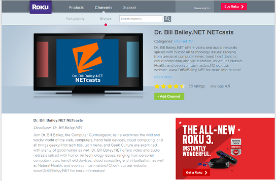 Dr. Bill Bailey.NET NETcasts
