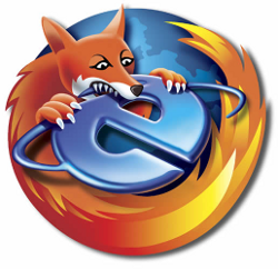 Firefox munches IE!