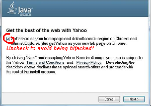 Oracle / Yahoo Hijack