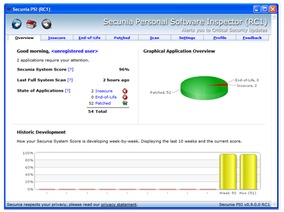 Secunia Personal Software Inspector