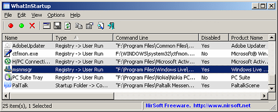Nirsoft WhatinStartup